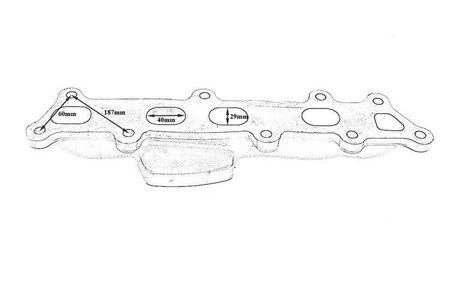 Avgasgrenrör Honda Accord Civic 2.2 I-CTDI