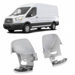 Sidospegelskydd till FORD TRANSIT 2013- | ABS | krom