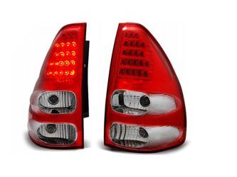 LED-lampor Toyota Land Cruiser 120 03-09 Rödvit