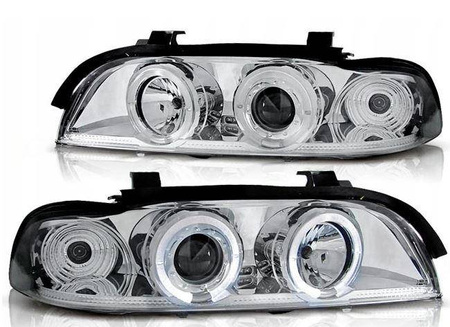 Bmw e39 ringi h1/h1 krom ringi lampa strålkastare