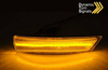 Sidoblinkers i speglarna nya FORD FOCUS MK2 MK3 08-17/ MONDEO MK4 10-14 SEQ LED SMOKE