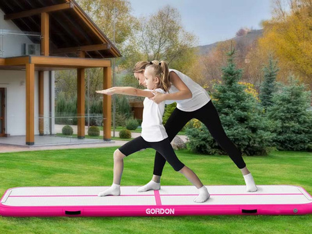 AIRTRACK 3 M PINK ACROBATIC TRACK GYMNASTIKMATTA UPPBLASBAR MADRASS STARK PUMP TRÄNINGSVÄSKA KUL FÖR BARN Vuxna