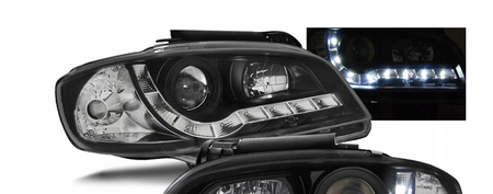 Seat Ibiza Cordoba 99-02 Dagsljus Svart Led lampor