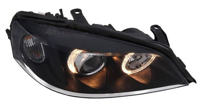 Strålkastare Opel Astra G II depo svart