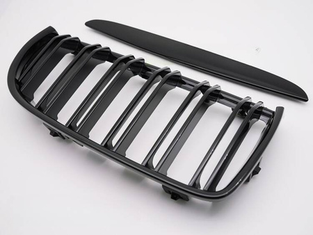 Frontgrill njurgrill svart glans för BMW E90 E91 -08