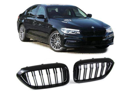 GRILL BMW G30 G31 17- BLANK SVART