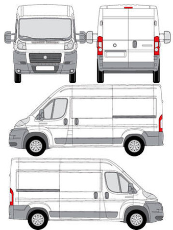 Plattform takräcke Peugeot Boxer L2H2