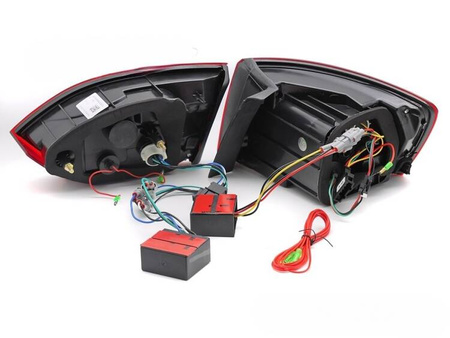 RÖDA LED BAR diodlampor för VW Jetta VI 11-14