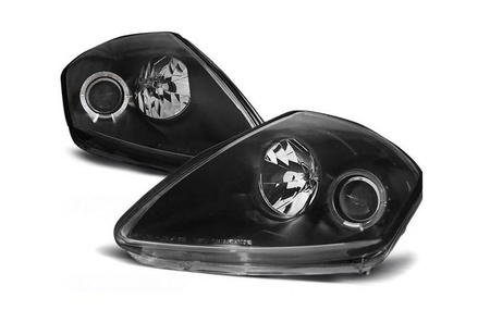 STRÅLKASTARE MITSUBISHI ECLIPSE D50 00-05 SVART