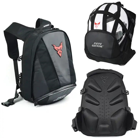 Motocentric ryggsäck för motorcykelhjälm / Röd