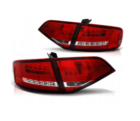 Audi A4 B8 08-11 Sedan Röd Vit Led Lampor