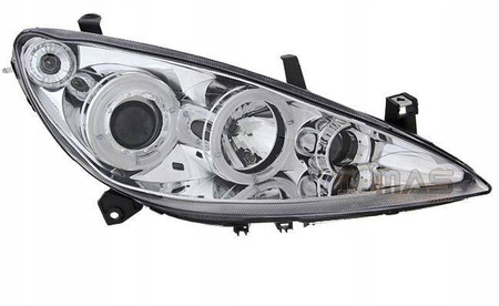 Peugeot 307 CHROM RINGI-strålkastare