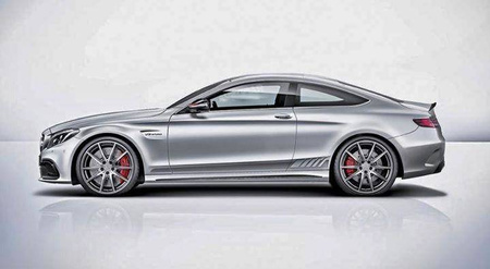 BOCZNE NAKLEJKI CIEMNY SZARY MERCEDES COUPE W205