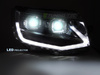 VW T6 15-19 TUBE LIGHT CHROM DRL-strålkastare