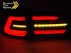 LED-lampor med röd rök för VW Golf 7 VII Variant