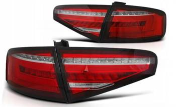 LED r-w dts lampor för Audi A4 B8 12-15 sedan