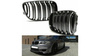 GRILL BMW E81 E87 E88 07-12 DUAL LINE GLANS BLK