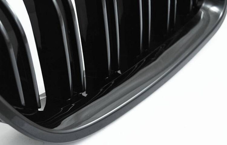 Sport njurgrill, blank svart, för BMW F10 F11