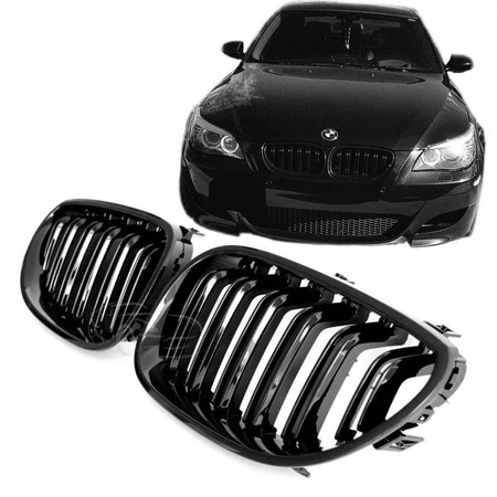 GRILL (NJURAR) BMW E60 E61 03-10 BLANK SVART