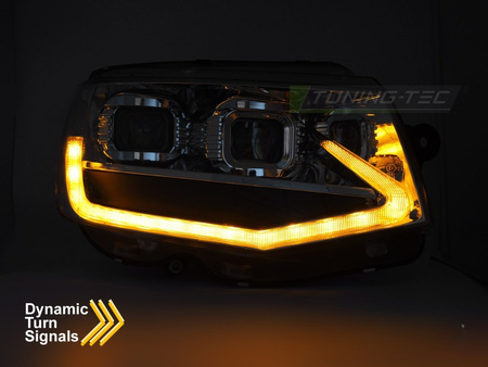 VW T6 15-19 TUBE LIGHT CHROM DRL-strålkastare