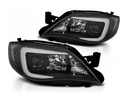 Subaru Impreza III gh 07-12 svarta ledlampor med rör