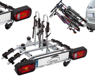 Cykelhållare plattform för 3 cyklar på kroken Titan Amos 13PIN