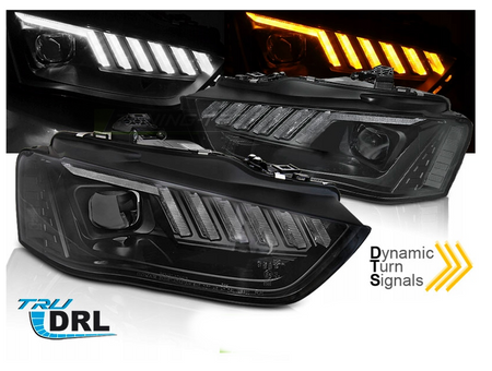 Xenon svarta strålkastare för AUDI A4 B8 12-15