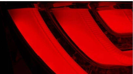 LED-lampor Bmw E60 LCI 07-10 röd vit led bar