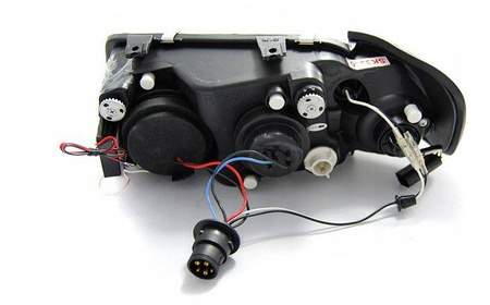 LENTICULAR LAMPOR AUDI A3 8L 96-00 CCFL RINGAR KROM