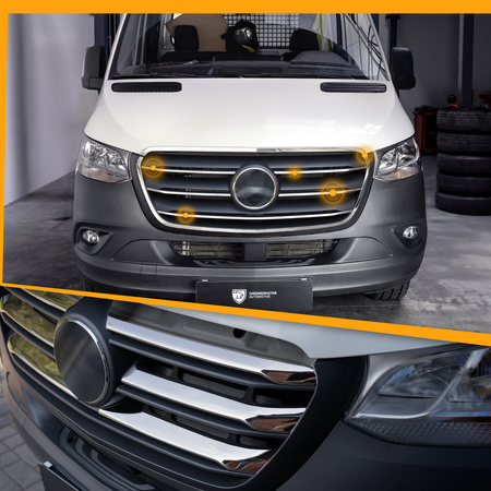 Atrium trimmar Mercedes Sprinter W906 2013+ CHROME