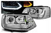 Lampor Vw T5 10-15 led rör krom T6 look drl lyft