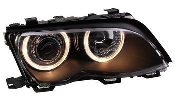 Strålkastare BMW E46 RINGI BLACK Sedan/Touring