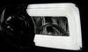 Chrysler 300c 05-10 Led-strålkastare med kromrör