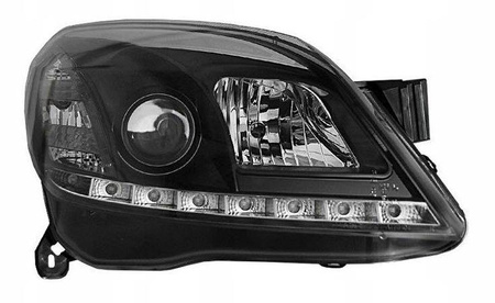 Opel Astra H BLACK DAYLIGHT strålkastare