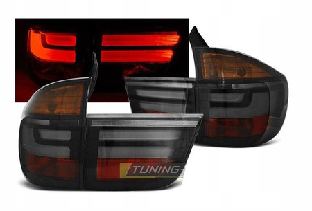 Bmw X5 E70 07-10 rök led lci look lampor