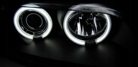 Strålkastare Bmw Z3 96-02 Ringi Ccfl Svart