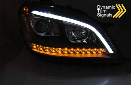 Lampig svart LED till MERCEDES W164 ML 09-11 LIFT