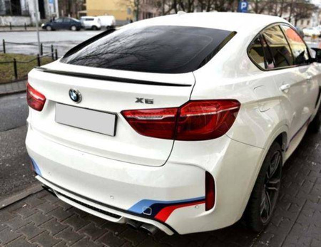 BAKLUCKESPOILER BMW X6 F16 15- ABS BLANK SVART