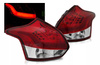 Ford Focus 3 11-14 hb röd vit led lampor