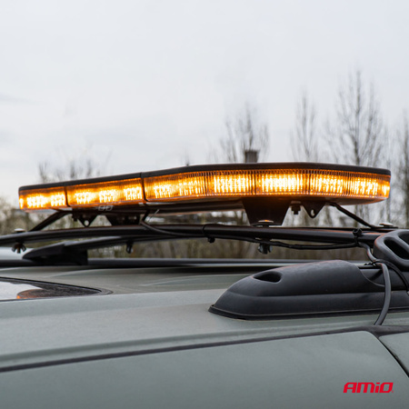 LED varningsljus 51 funktioner 117cm R65 R10 godkännande 12-24V AMIO-03344