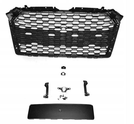 GRILL ATRAPA SPORT BLACK för AUDI A4 B9 15-19