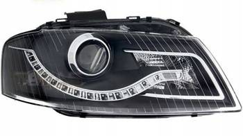 Audi A3 8P BLACK DAYLIGH strålkastare