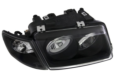 Strålkastare A3 8L BLACK RINGS