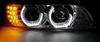 BMW E39 CHROM LED-strålkastare + RINGAR