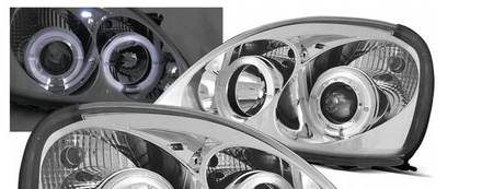 STRÅLKASTARE TOYOTA YARIS 99-03 RINGI KROM