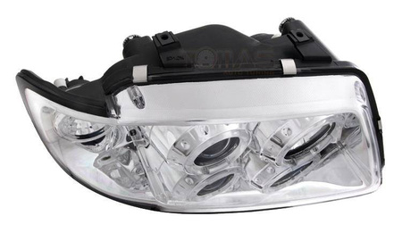 Strålkastare Audi A3 8L kromringar