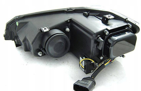 Lampor svart led dts lins för vw polo vi 2g 17-