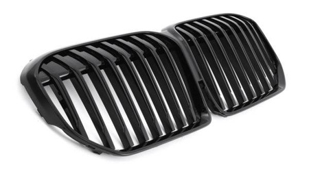 GRILL BMW 7 G11 G12 03/19- BLANK SVART DUBBEL