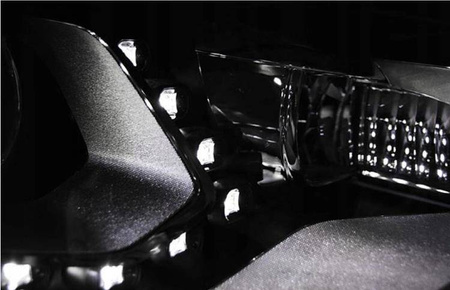 Lampor Vw Tiguan 2011- dagsljus led drl svart depo