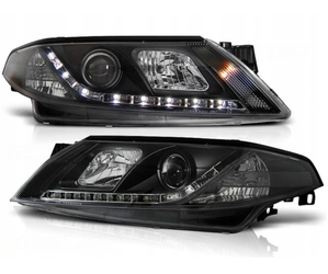 Renault Laguna 2 strålkastare 01-05 Dagsljus Svart